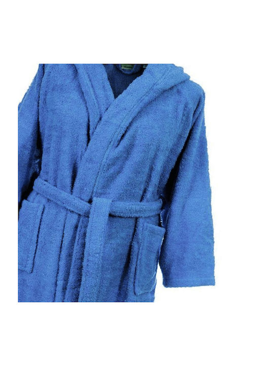 Dimcol Kids Hooded Bathrobe Blue