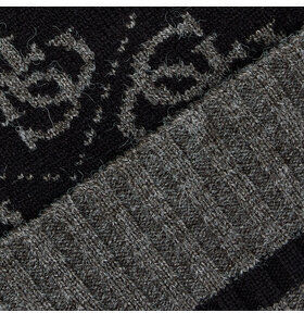 Pol01 Beanie Unisex Beanie Knitted in Black color
