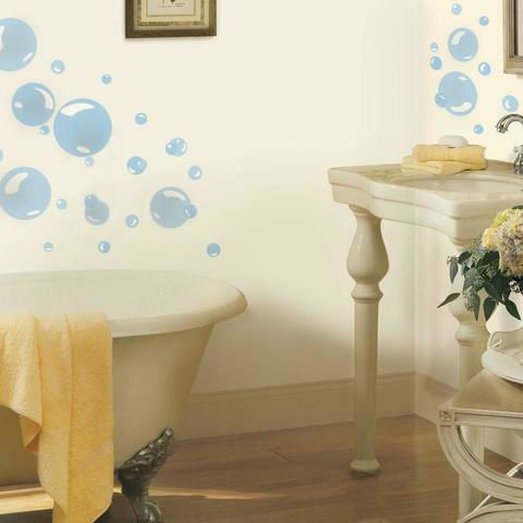 RoomMates Decor Kinder Wandsticker Blasen RMK1846 23cm 31Stücke