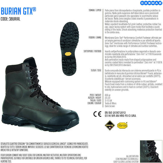 Jolly Joy Cizme Militare Impermeabile Cu Membrană Gore-Tex Negre