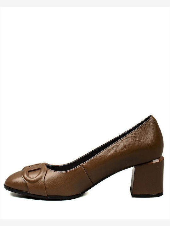 Stonefly Bridget Leder Pumps Braun