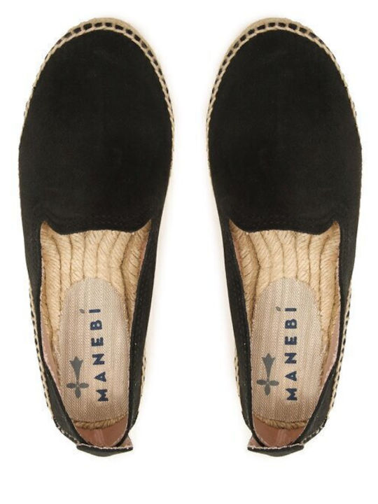 K 1.0 Espadrile Dama De Catifea În Culoare Neagră