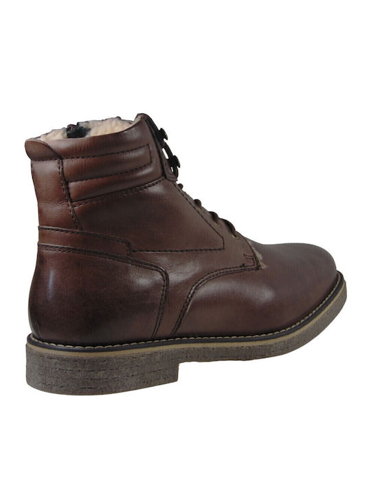 Leder Herrenstiefel Tabac Braun
