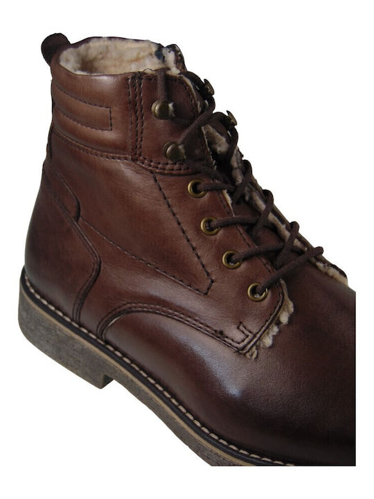 Leder Herrenstiefel Tabac Braun