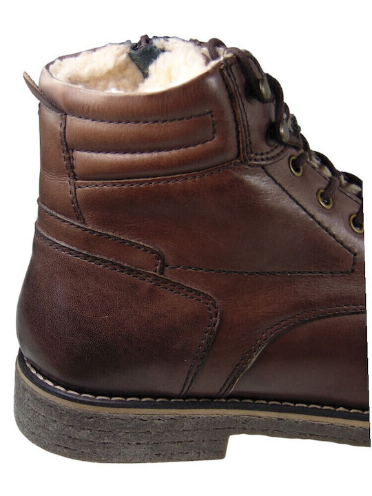 Leder Herrenstiefel Tabac Braun