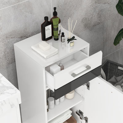 Kleankin Ντουλάπι Bathroom Cabinet L37xD32.5xH79cm White