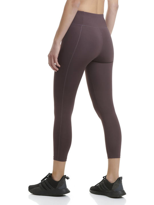 Walk Women's Cropped Training Legging High Waisted Purple