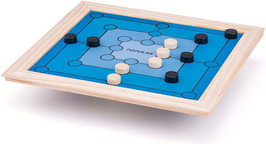 Woodyland Wooden Checkers & Dice Set for Backgammon