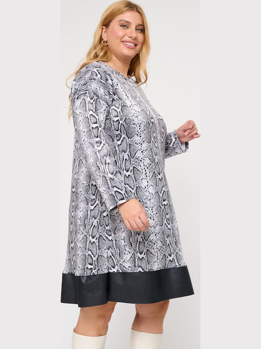 Mini Damenkleid Grau