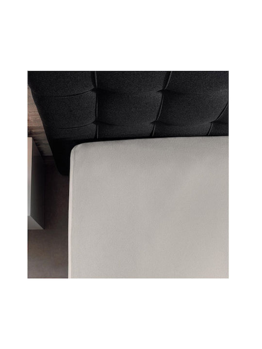 DreamHouse Sheet Super-Double with Elastic 160x200+30cm. Cream