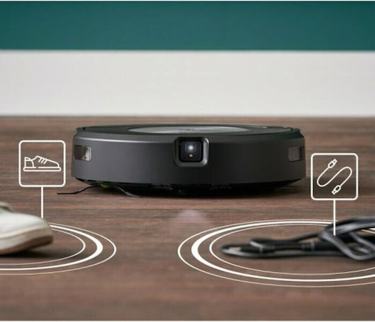 iRobot Roomba Combo j7+ Робот Прахосмукачка за Прахосмукиране & Миене с Картиране и Wi-Fi Черна