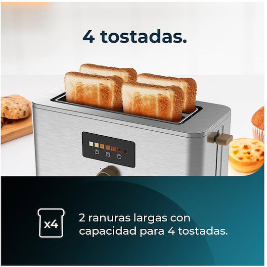 Cecotec Extra Double Toaster 2 Schlitze 1500W Inox