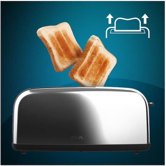 Cecotec Toastin Time 850 Long Lite Тостер Двуместна 850W Inox