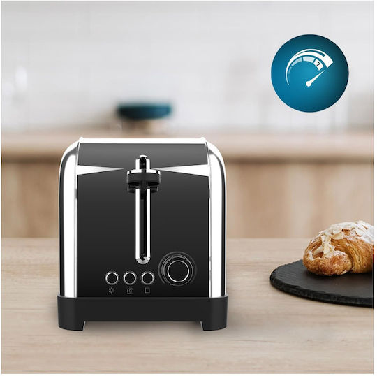 Cecotec Toastin Time 1500 Toaster 2 Schlitze 1500W Inox