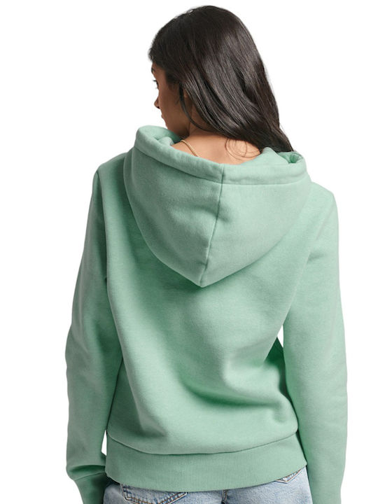 Superdry D1 Ovin Women's Hooded Sweatshirt Green