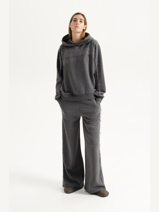 Lumina Women's Long Hooded Sweatshirt Anthracite (Anthracite)