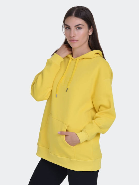 Target Women's Hooded Fleece Sweatshirt Yellow