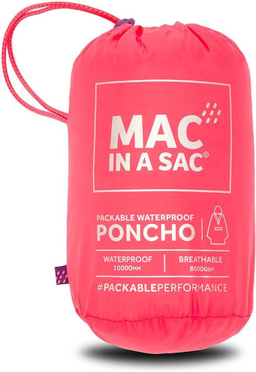 MAC In a Sac Poncho Neon Jagdregenbekleidung Fuchsie