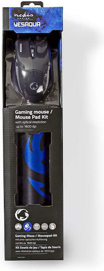 Nedis GMMP100BK Gaming Maus Schwarz