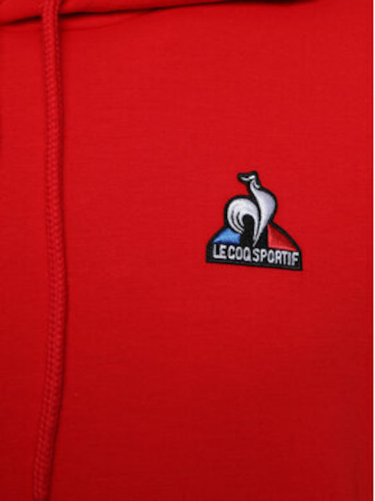 Le Coq Sportif Herren Sweatshirt mit Kapuze RED