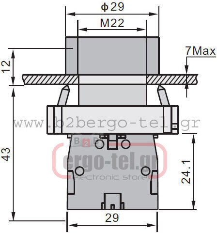 Xindali Push Button Tip industrial 022-903610000