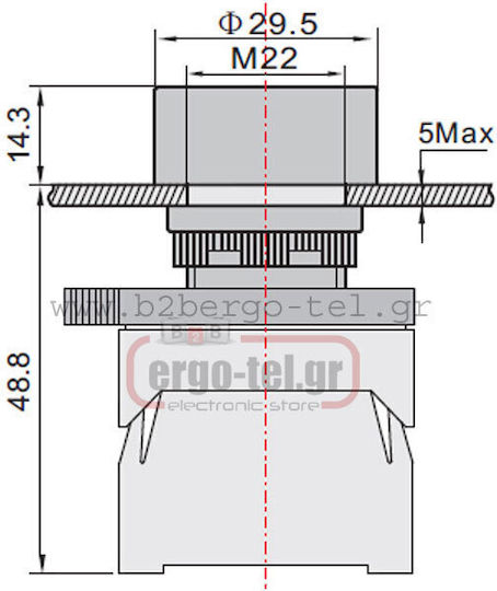 Xindali Druckknopf Industrie-Typ 022-503101000