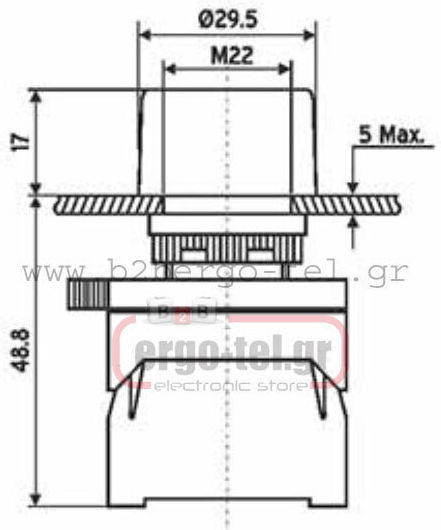 Xindali Druckknopf Industrie-Typ 022-504540110