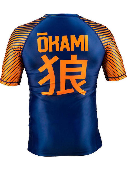 Okami Short Sleeve Shirt ORS125 for Jiu-Jitsu Blue