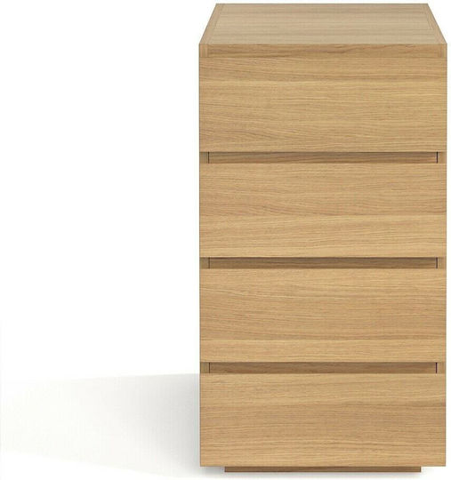 Συρταριέρα Γραφείου από MDF Working σε Καφέ Χρώμα, 42x61.5x73.8cm