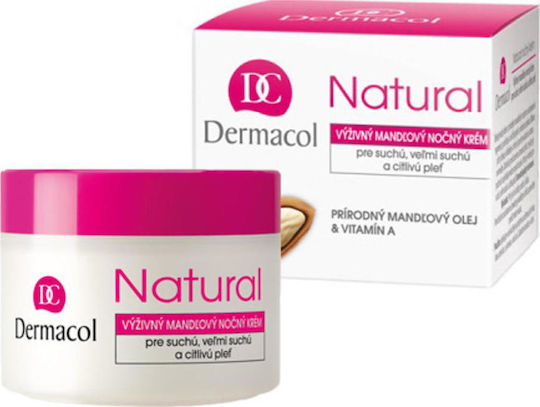Dermacol Natural Ενυδατική Κρέμα Προσώπου Νυκτός με Πανθενόλη 50ml