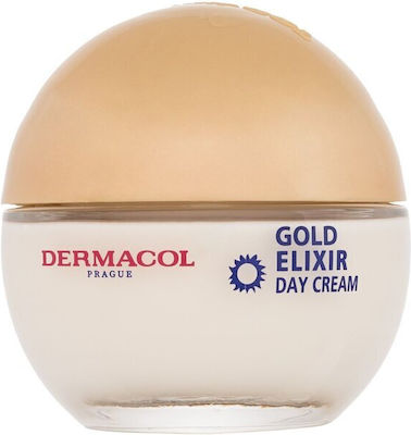 Dermacol Gold Elixir fără culoare Hidratantă & Anti-îmbătrânire Cremă Pentru Față cu SPF10 cu Caviar 50ml