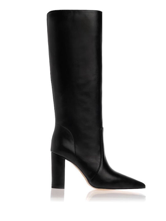 Sante High Heel Women's Boots with Zipper Black