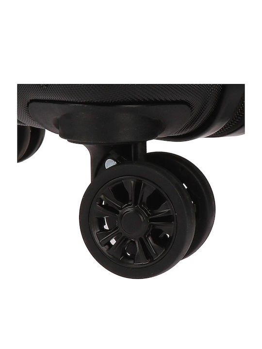 Movom Valiză De Călătorie De Cabină Tough Neagră Cu 4 Roți Înălțime 55 Cm