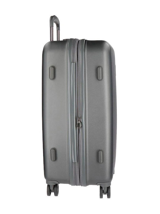Movom Mittlerer Hartschalen-Koffer Gray mit 4 Rädern Höhe 65cm