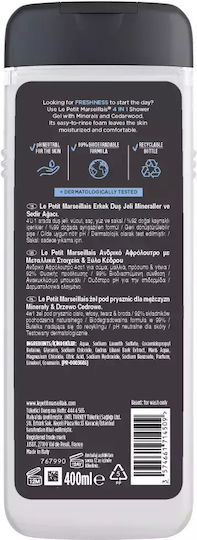Le Petit Marseillais Bubble Bath For Men With Metal Elements & Cedar Wood 400ml