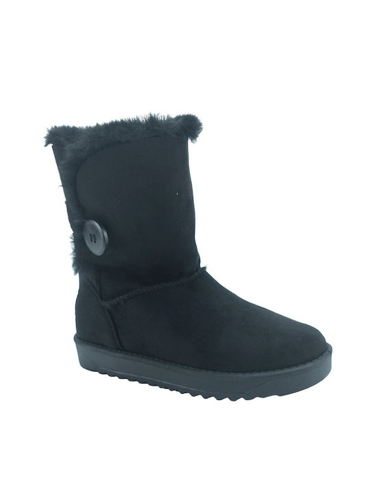 Plato Damen Knöchelstiefel Schwarz