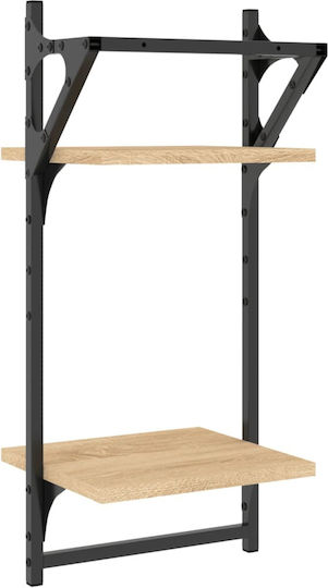 Regale Wand Sonoma Oak 2Stück 30x25x65cm