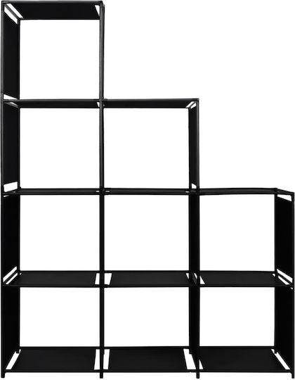 Black Bookcase 130x45x170cm