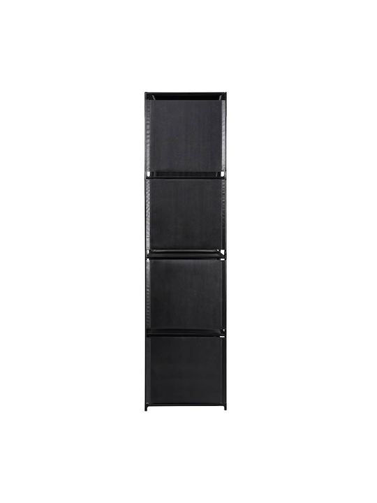 Bibliothek Schwarz 130x45x170cm