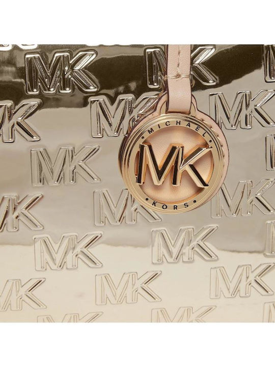 Michael Kors Γυναικεία Τσάντα Χειρός Χρυσή