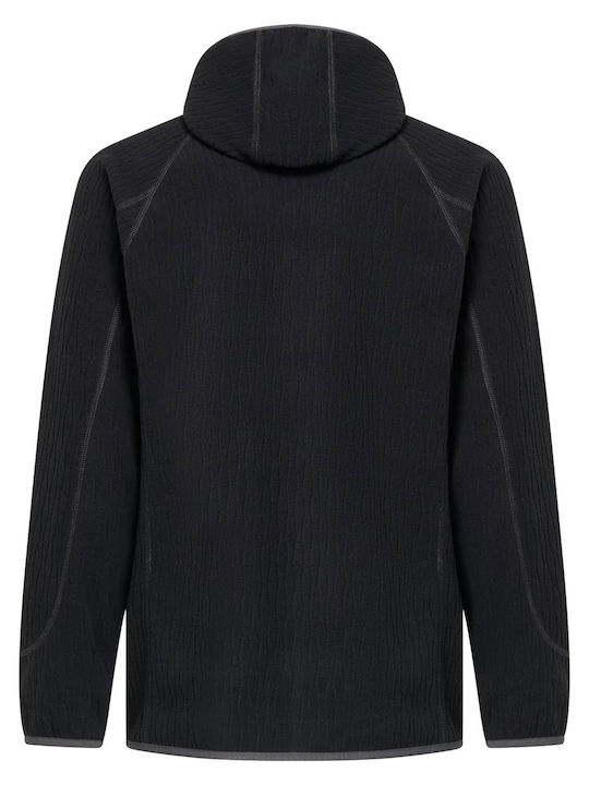 Vista Cardigan Bărbați Fleece Cu Glugă Negru