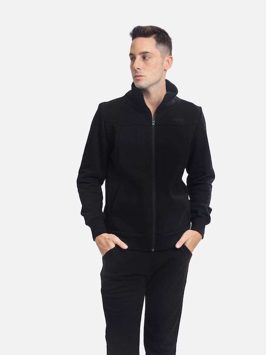 Paco & Co Men's Sweatshirt Jacket Black