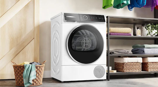 Bosch Serie 8 Στεγνωτήριο 9kg με Αντλία Θερμότητας