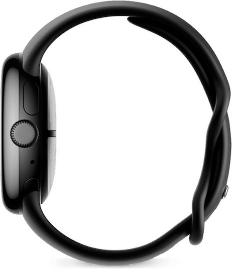 Google Pixel Watch 2 LTE Aluminium 41mm με eSIM και Παλμογράφο (Matte Black / Obsidian Active Band)