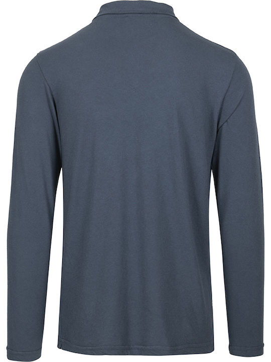 Polo Long Sleeve Blouse Blue