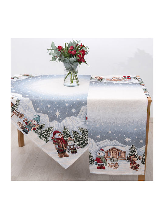 Dimeco Christmas Tablecloth Fabric L140xW140cm 1pcs