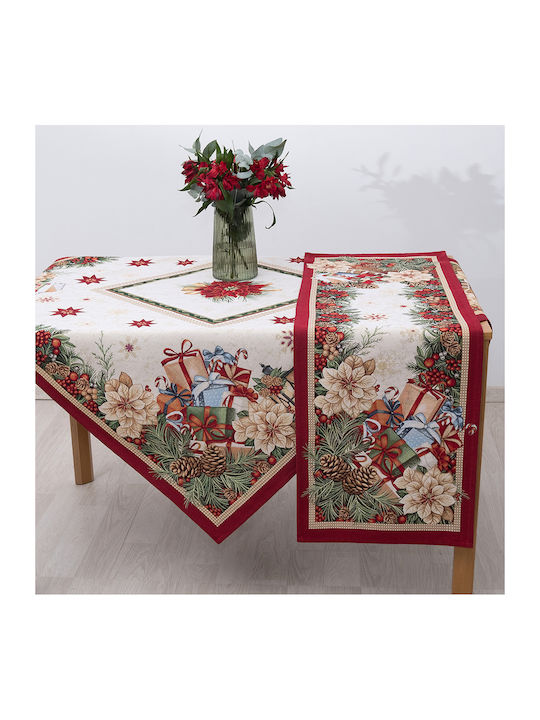 Dimeco Christmas Tablecloth Fabric L280xW160cm 1pcs