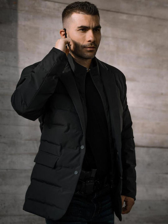 Alpha Down Winter Jacket Waterproof and Windproof Black