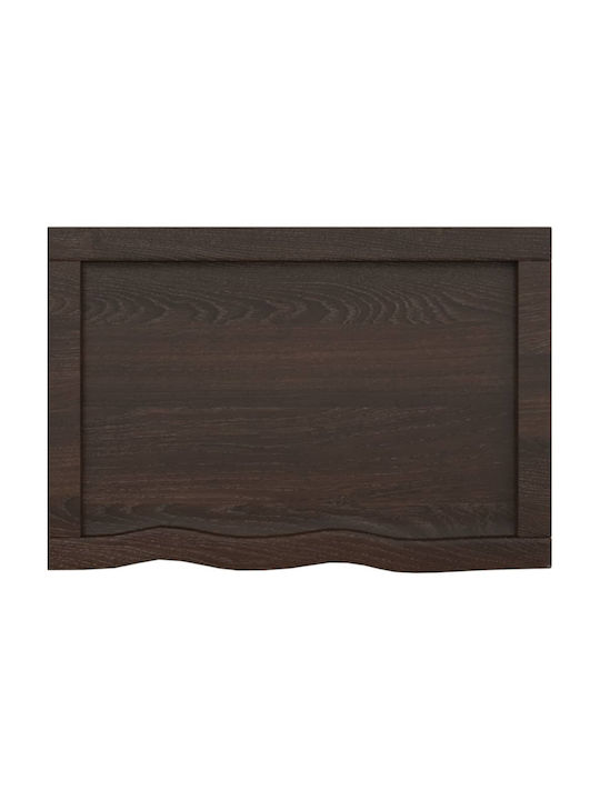 vidaXL Bürotischoberfläche aus Massivholz Dark Grey 60x40x4cm 3156408 1Stück
