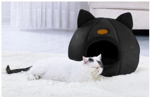 Purlov Nest Cat Black 40x40x37cm